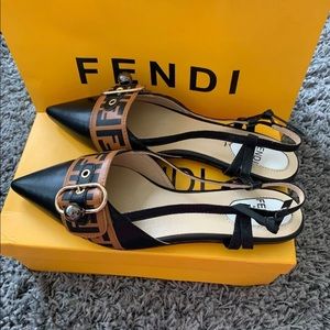 Fendi slingback shoes stunning statement piece